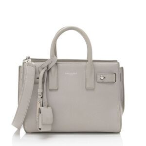 Saint Laurent Calfskin Sac De Jour Nano Tote